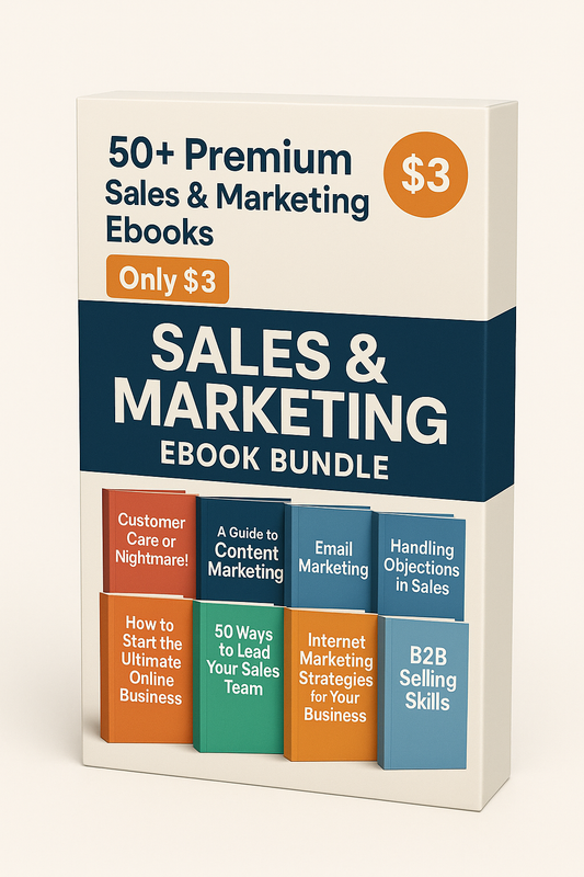 50+ Sales & Marketing Ebooks Bundle – Only $3!