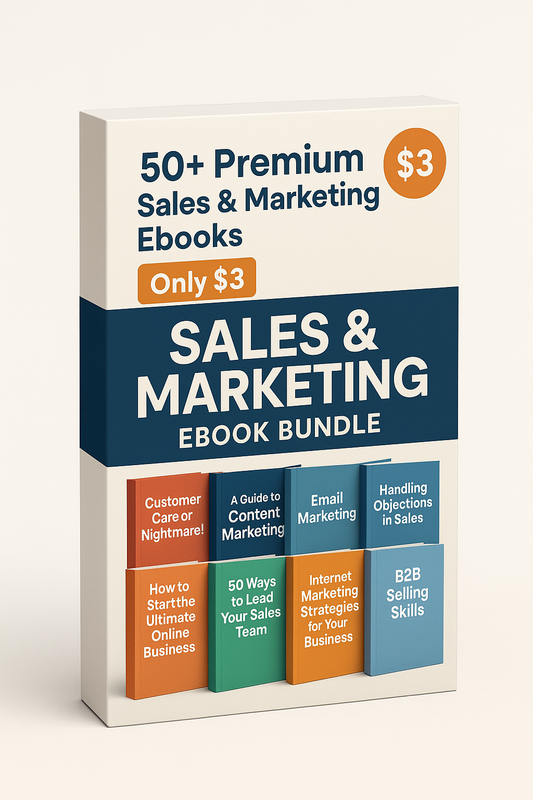 50+ Sales & Marketing Ebooks Bundle – Only $3!